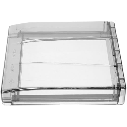 NUOBESTY Copertura Adesiva per Presa Elettrica da Muro Coperchio Protettivo in Plastica ABS Resistente Agli Schizzi Installazione senza Attrezzi per Bagno e Ambienti Esterni