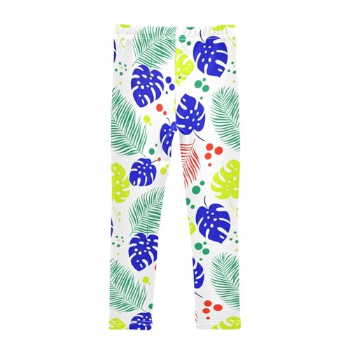 Girls' Leggings Summer Palm Leaves Kids Yoga Tights Pants 1 Pack 23023202