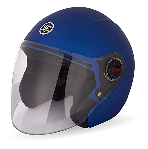 Image of Yamaha YR6 Half Face Helmet (Matt Blue, Size XL) Y6AYR6BLXL16