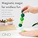 ONO Signets – Silicone Magnetic Balls with Textured Dimples, Bumps, and Waves | Fun to Play with Fidget Toy for Adults | Help Relieve Stress, Anxiety, Tension (Lavender, Set of 8)