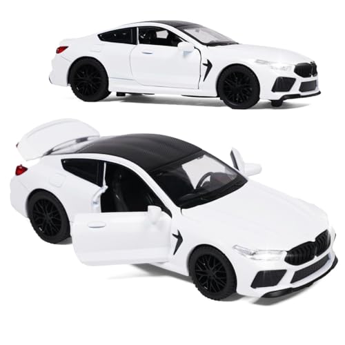 Image of VARIYA ENTERPRISE Exclusive Alloy Metal Pull Back Die-Cast Car Diecast Metal Pullback Toy Car with Openable 6 Doors,Light Music Boys Gifts Toys (1:32 B-M-W M8-Multicolor)