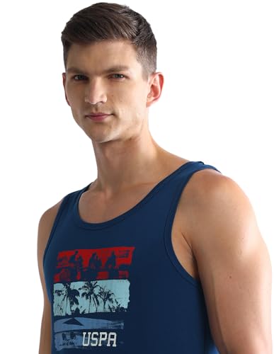 Image of U.S. Polo ASSN. Mens OEV02 Brand Print Comfort Fit Vest - Pack of 1