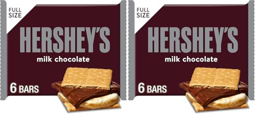 Image of (2 Pack) Hershey's, Milk Chocolate Bars, 9.3 Oz, 6 Ct