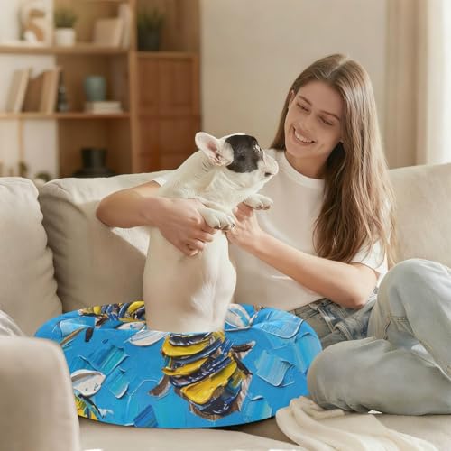 Panier en forme de donut Bee Pet pour petit chien et chat taille S