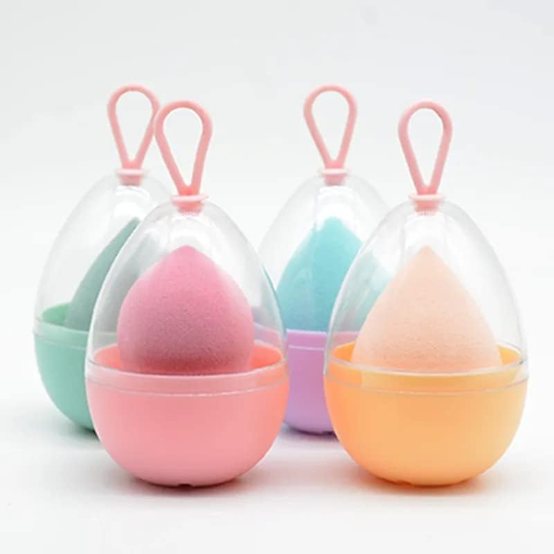 Makeup Sponge Holder Set Beauty Blender Sponge & Organizer Case Kit for Women Girls, (Multi-colored, 2 - Pcs)