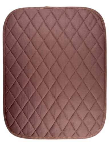 FabaCare Coussin de siège pour incontinence avec dessous imperméable, 4 couches, haute absorption, lavable jusqu'à 95 °C, indéformable, 50 x 40 cm, couleur : marron