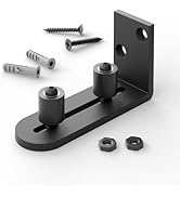 TOPCCJHHD Sliding Barn Door Bottom Floor Guide Wall Mounted Roller Guides Ball Bearings Adjustabl...