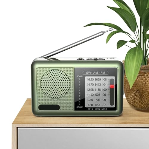 Radio Portátil De Onda Corta,Radio Portátil Am FM | Radio portátil de Onda Corta Am FM Radio meteorológica | Equipo de Audio Gran recepción Auriculares Jack Transistor Radio para Viajes