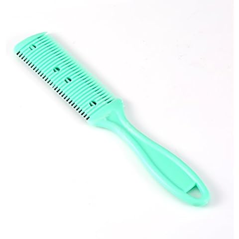 Hair Trimmer Comb, Dual Sides Cutting Slim Haircuts Blade, Beauty Salon Home Hairdressing Hair Trimmer Comb Green Cover