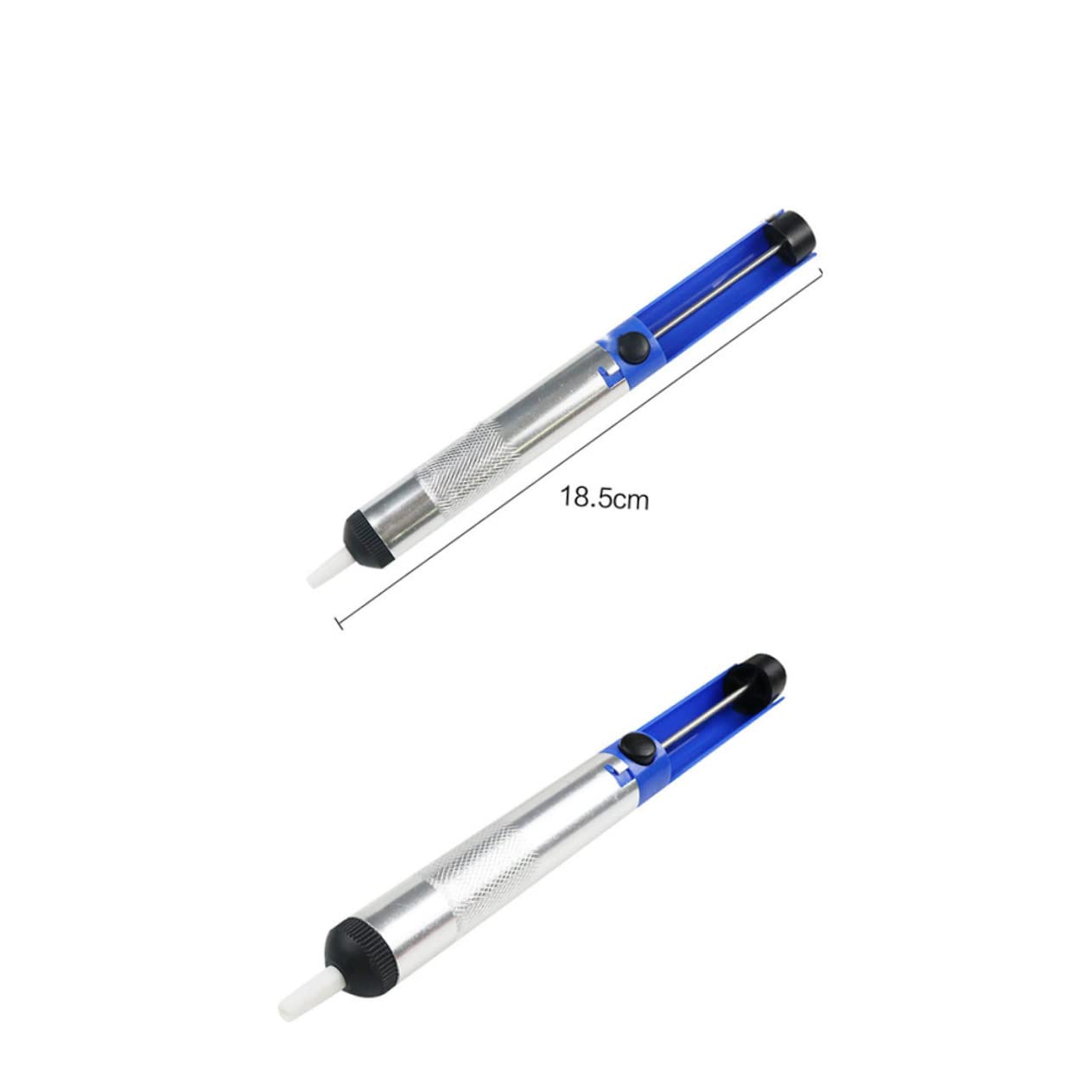 OSOLADY Strong Suction Solder Sucker Pump Semi-Aluminum Tip Desoldering Tool for Solder Wick