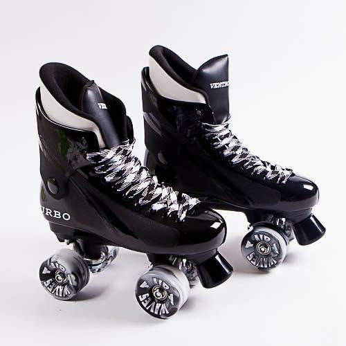 Ventro Pro Turbo Quad Roller Skates - Airwave Clear Wheels - Customized By Oli's