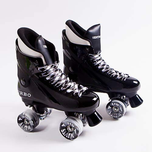 Ventro Pro Turbo Quad Roller Skates - Airwave Clear Wheels - Customized By Oli's