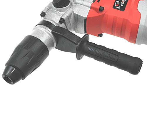 Rexxer | Tucan Bohrhammer SDS-Max | Bohrmaschine Set 1600 W | Abbruchhammer 10 Joule | 6 Variable Geschwindigkeit | 3530 BPM | Bohr-Ø Beton max: 40 mm | 2 m Kabel | inkl. Koffer, SDS Bohrer & Zubehör – Bild 6