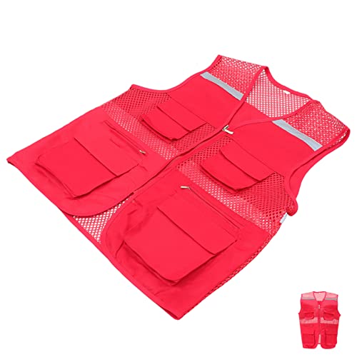 Gilet réfléchissant bénévole avec poche gilet de course et filet de pêche