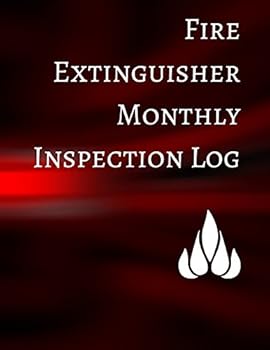 Paperback Fire Extinguisher Monthly Inspection Log Book