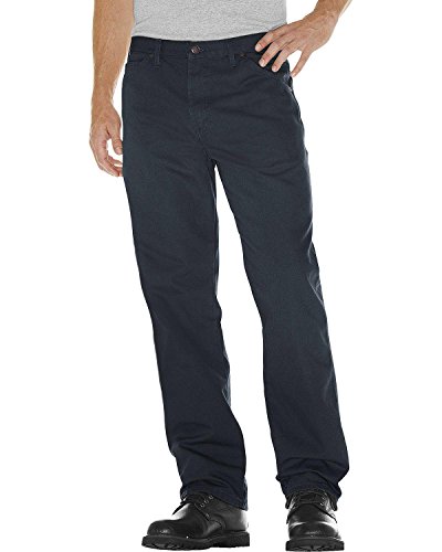 Dickies Men's Relaxed Fit Straight-Leg Duck Carpenter Jean Big, Slate, 48W X 30L #TOP2