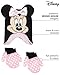 Disney Girls Minnie Mouse and Vampirina Winter Hat and 2 Pair Mitten or Glove Set (Toddler/Little Girl), Size Age 2-4, Pink Minnie Mittens 2-4