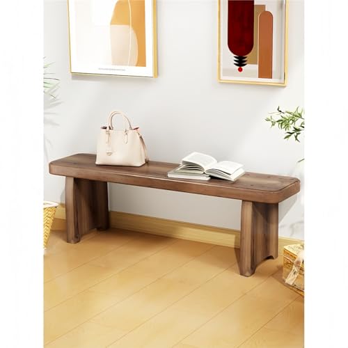 EZweekend木製ベンチ ガーデンベンチ チェア ウッドベンチ 天然木 玄関椅子 長椅子 長いす 花台 ダイニングベンチ 長椅子 シンプル 長さ60/90/120/150cm 高さ15/25/35cm (150*20*15cm)