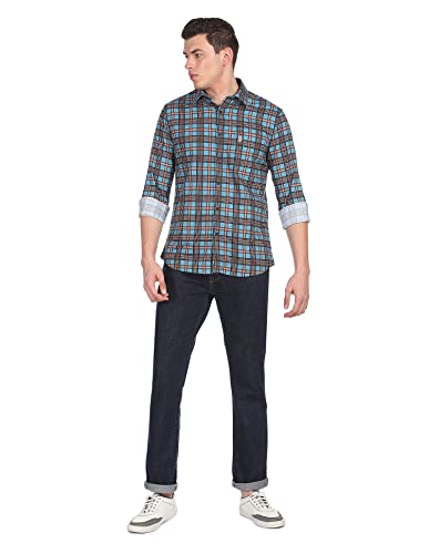 Image of U.S. Polo Assn. Men's Checkered Fitted Shirt