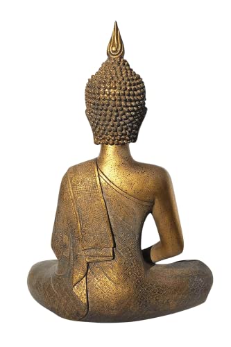 Frau Dufte Statua di Buddha seduto grande | oro |