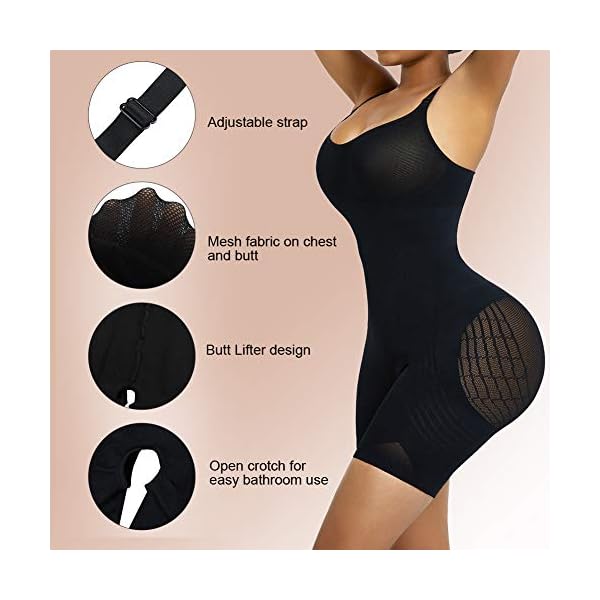 Lover-Beauty-Body-Shaper-for-Women-Seamless-Shapewear-Butt-Lifter-Tummy-Control-Bodysuits-Full-Body-Fajas-Colombianas Lover-Beauty Body Shaper for Women Tummy Control BBL Shorts Seamless Shapewear Bodysuit Fajas Butt Lifter, Black, M/L