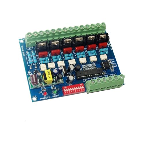 AC110V-220V 高電圧 DMX512 デコーダ 6/12 チャンネル 50HZ 6/12CH 調光器白熱電球舞台照明用(WS-DMX-HVDIM-6CH)