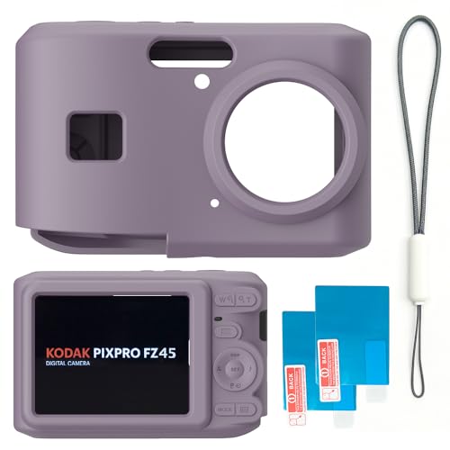 Funda de silicona para Kodak PIXPRO FZ45 color gris rosado miniatura 6