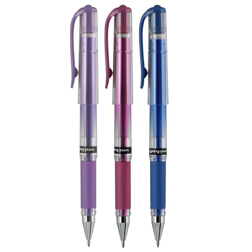 Uniball Signo Gel Impact bolígrafos gel metálicos 3 pack miniatura 3