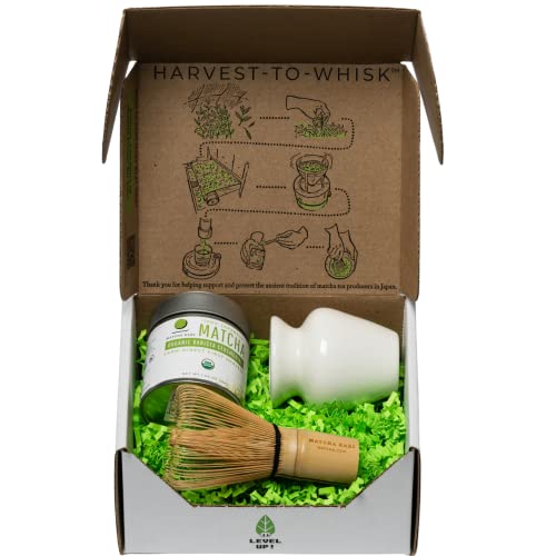 Té matcha ceremonial 20g con set de té mini blanco miniatura 5
