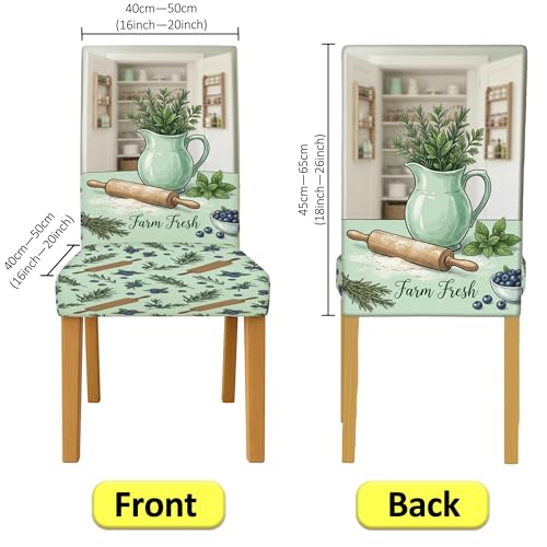 Housses de chaise en élasthanne lavables pour une décoration de table printanière