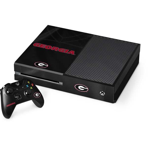 Skinit Decal Gaming Skin Compatible with Xbox One Console and Controller Bundle - Officially Licensed University of Georgia Bulldogs Design