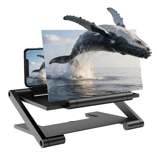 Image of Screen Magnifier Version, 2026 New 3D HD Mobile Phone Magnifier Projector Screen, Portable Foldable Phone Screen Amplifier Screen Enlarger for Movies Videos, Supports All Smartphones