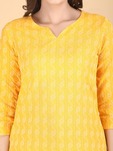 Image of Short Kurta for Women - Pure Cotton Printed Ladies Kurti, Stylish Girls Top, Ethnic Half Kurtas, Tunic Design Woman