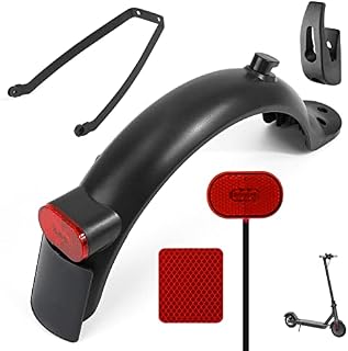 TAGVO Scooter Rear Fender, Rear Fender Bracket & Tail Light &Rear Mudguard &License&Front Hook &Reflective Strap for Xiaomi M365 / M365 Pro/ M365 Pro 2 /1S Electric Scooter Replacement Accessory