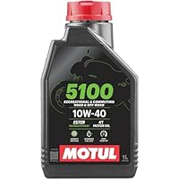 Motul 104066 Motorrad-Motoröl, 4 Takt, 10 W/40 (Teilsynth.), Anzahl 1 schwarz 221x117x63.5