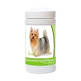 Healthy Breeds Yorkshire Terrier Grooming Wipes 70 Count White