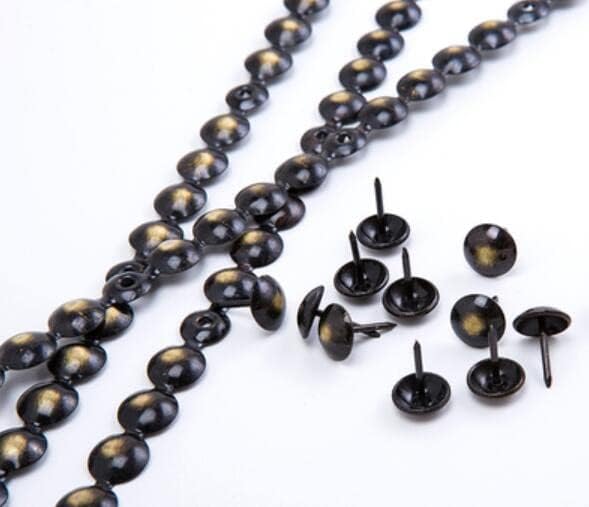 20Meter Upholstery Nail Tack Strips 11mm Bronze Decorative Furniture Nail Trims Tapes, Upholstery Tacks Sofa Bedside Black Tap - (Color: 20M Cat Eye)