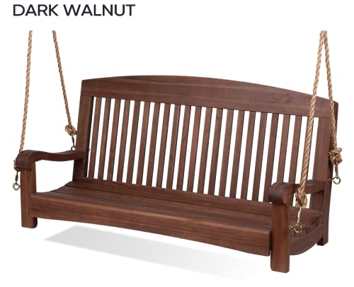 Rockerman 5In Outdoor Porch Swing (Dark Walnut) 29H*72W*28 D Inch #TOP2
