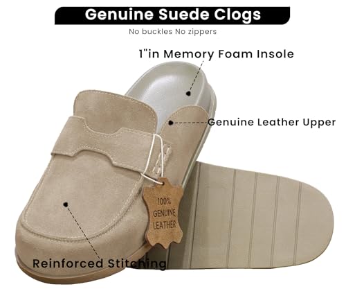 60% Off BLUEAGLE Suede Clogs - Use Code 2TCOI4O6 - Image 3