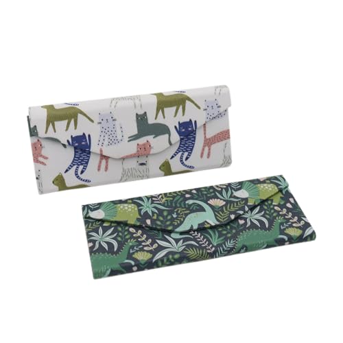 Image of Real Sic Glasses Case for Men and Women - Magnetic Folding Hard Shell Sunglass Holder - Inspired by Adorable Animals