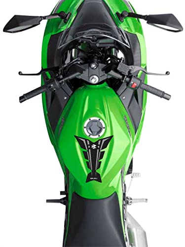 Image of 3D Embossed Bike Racing Tank Pad /Tank Sticker with SIDEPADS for Brand Specific Bikes Pack of 3 (BKTPSIDVAR) (BAjJAJ)