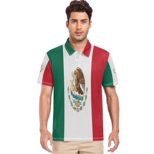 Polo Mexique GuoChe pour homme avec col décontracté en taille S