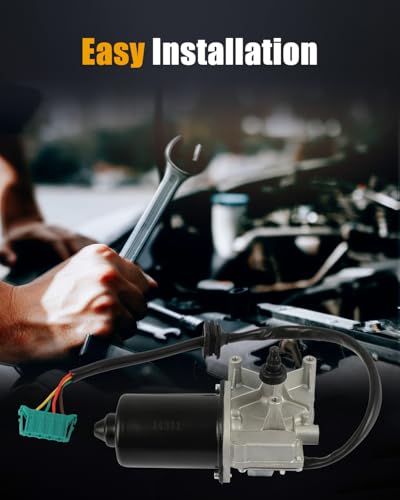 Image of ROADFAR Front Windshield Wiper Motor Replacement for Mercedes for C-Class (W202) 1993>2000,for Mercedes for C-Class (S202) 1996>2001 2028202408 Wiper Motor 4 Pins
