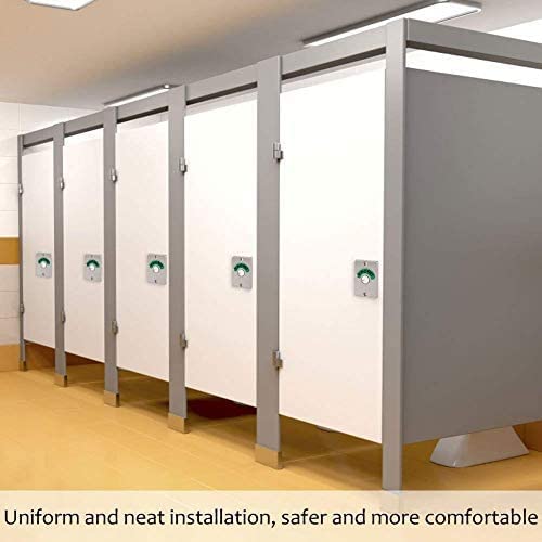 Stainless Steel Bolt Lock Indicator Show Vacant for Bathroom Toilet Restroom Public - Image 3