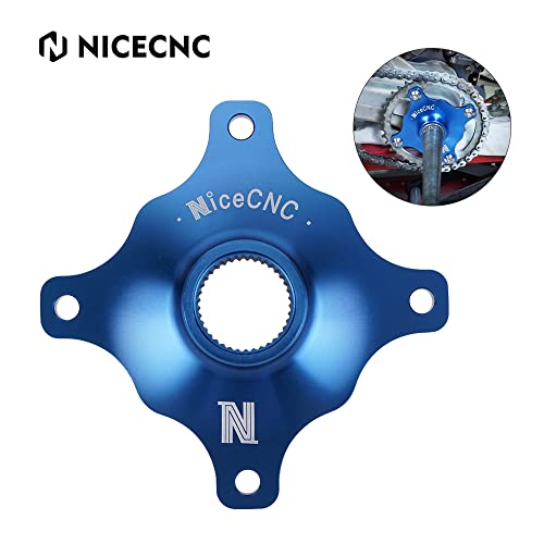 NICECNC Blue Rear Wheel Axle Collar Sprocket Hub Compatible with Yamaha Raptor 700 2006-2021, 700R 2011-2021, 700R SE 2014-2020, YFZ450 2006-2009 2013, Replacement for 1PE-F5386-00-00 1S3-25386-00-00