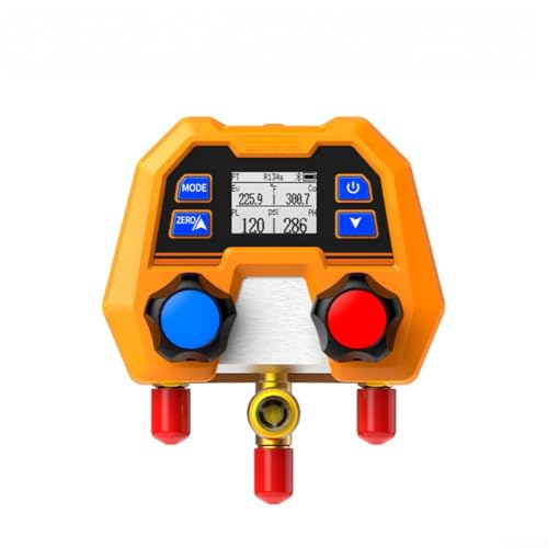 Manómetro digital HVAC para sistemas de fluoruro, herramienta portátil de reparación de aire acondicionado que proporciona datos precisos y características de larga duración de la batería