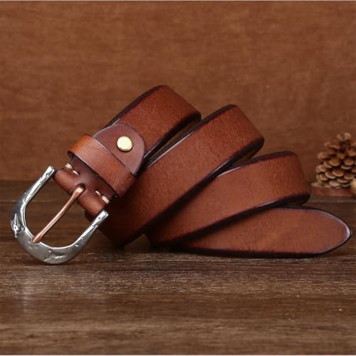 3.8CM Men's Belt Stainless Steel Pin Buckle Top Layer Cowhide Leather Retro Washed 4.5MM Thick Fashion Casual Gift4