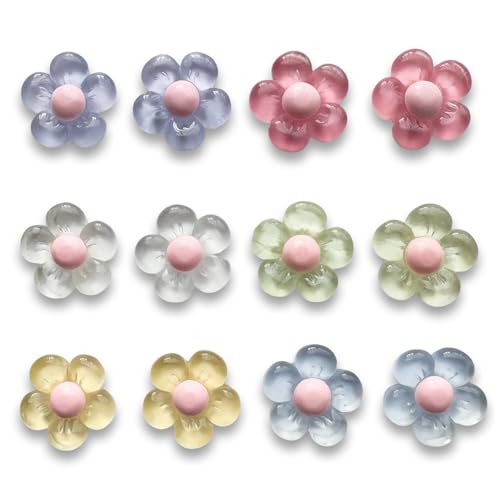 12 imanes decorativos florales para refrigerador miniatura 1