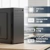 PC Fisso Completo - Computer Desktop Intel Core i7-8700 • RAM 32GB DDR4 • SSD 1TB • Grafica Integrata Intel UHD 630 • Wi-Fi AC e Bluetooth • HDMI • USB 3.2 • Windows 11 Pro • Pronto all'Uso