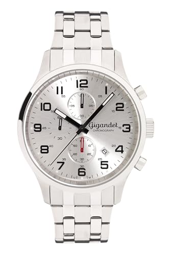 Montre Gigandet Hommes Quartz Japonais avec Bracelet Acier Inoxydable élégante et robuste